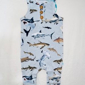 Shark racerback for little boy